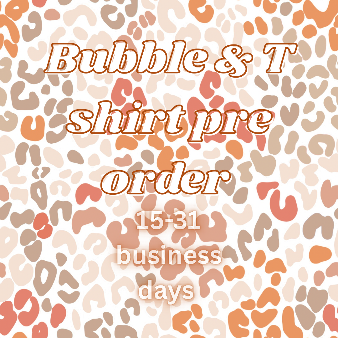 Bubble / shirt pre order