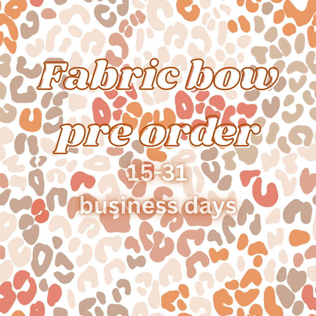 Fabric bow PO