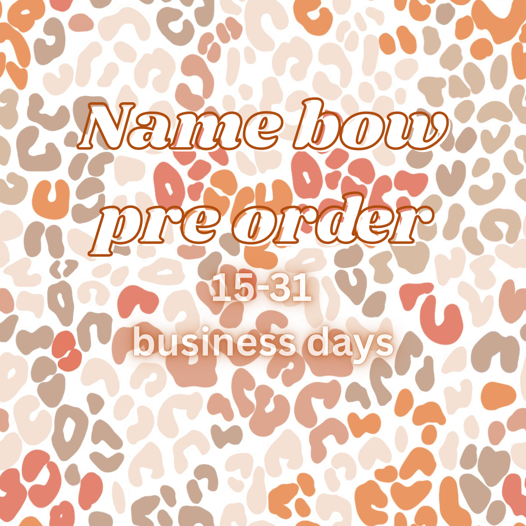 Name bow Pre order